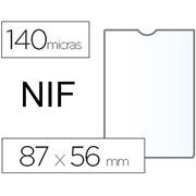 ESSELTE FUNDA PORTACARNET  87x56mm (NIF) 100-PACK 46001